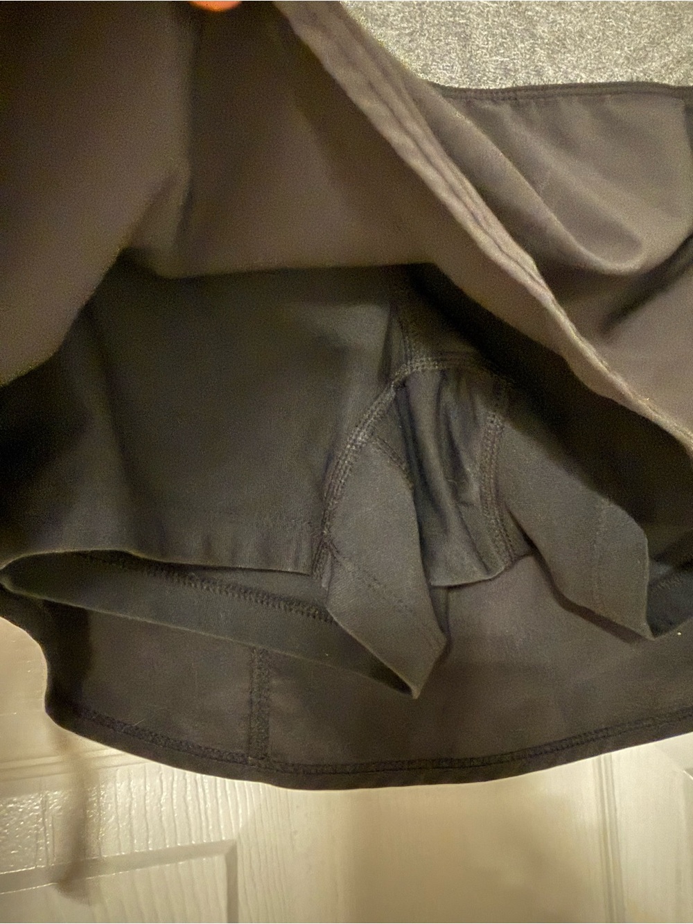 Two Nike Black Tennis Skirts 1 with Gray Waistband - Picture 3 of 8
